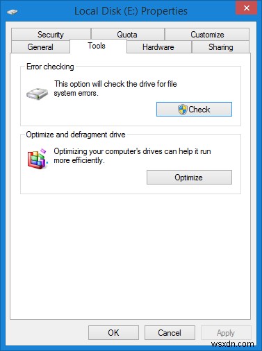 Windowsのディスクチェックツールでハードディスクのパーティションを検査・修復する方法