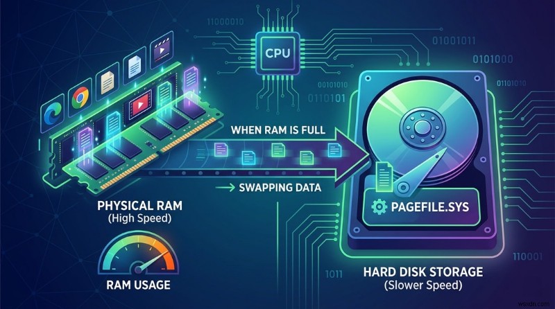 Windowsのpagefile.sysとは？無効化・移動・サイズ変更・自動消去の完全ガイド