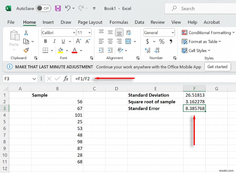 Excelで標準誤差を計算する方法|初心者向けステップバイステップガイド