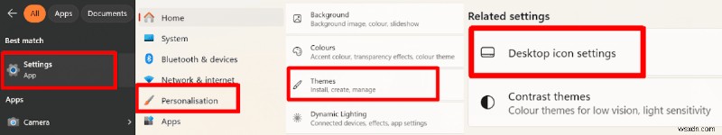 Windowsのデスクトップアイコンとごみ箱を変更する簡単な手順