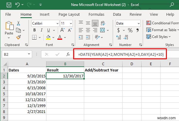 【保存版】Excelで日付の加算・減算をマスター!日数・週数・月数・年数の計算方法をステップ解説