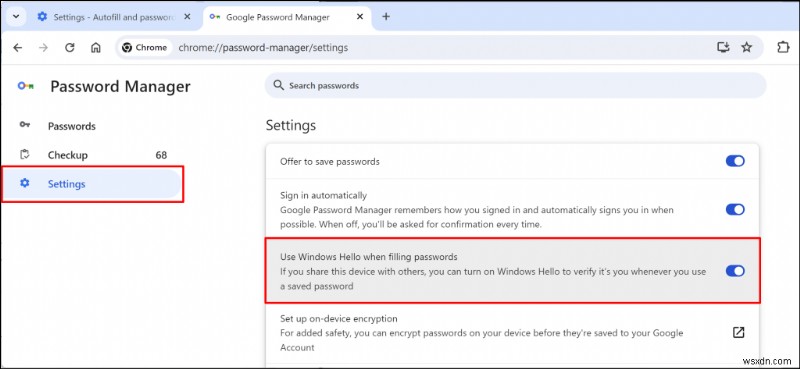 ChromeでWindows Hello認証を無効にする方法｜パスワード自動入力時のPIN要求を停止