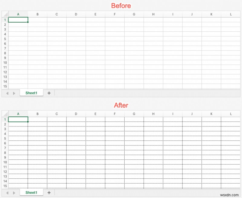 【Excel】線を太く強調する方法|罫線・目盛線・図形の線を見やすくするテクニック