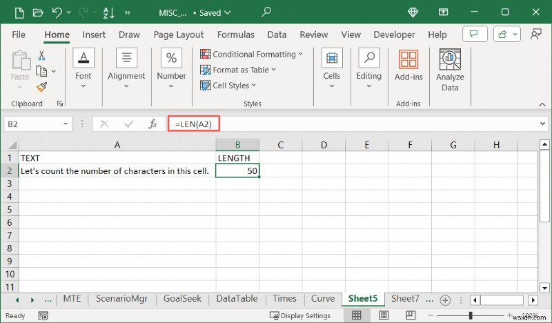 【Excel】LEN関数でセル内の文字数をカウントする方法|特定の文字の出現回数も簡単に数える