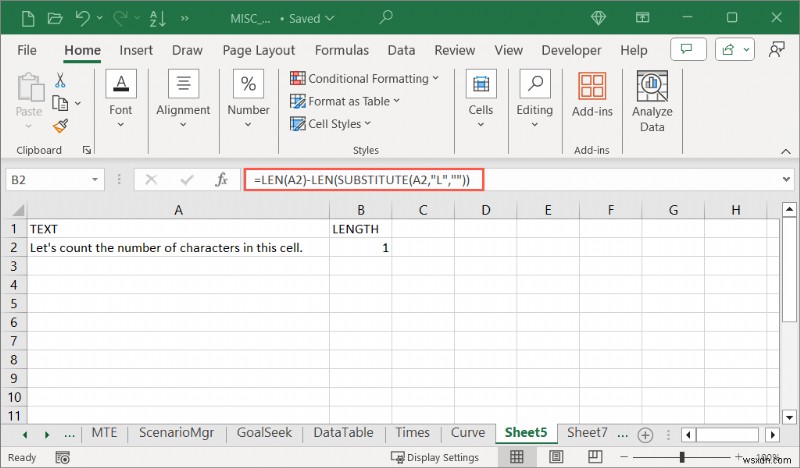 【Excel】LEN関数でセル内の文字数をカウントする方法|特定の文字の出現回数も簡単に数える