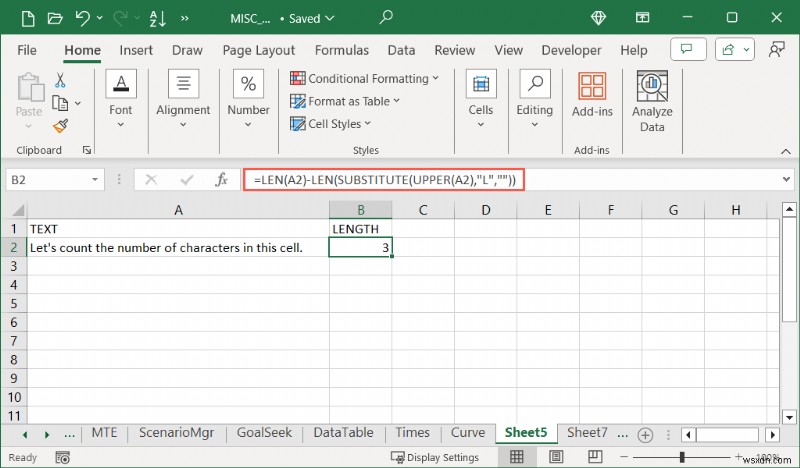 【Excel】LEN関数でセル内の文字数をカウントする方法|特定の文字の出現回数も簡単に数える