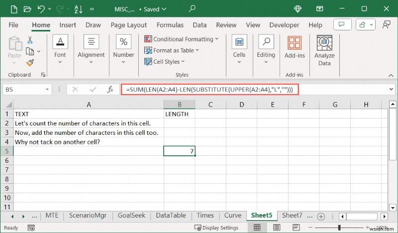 【Excel】LEN関数でセル内の文字数をカウントする方法|特定の文字の出現回数も簡単に数える