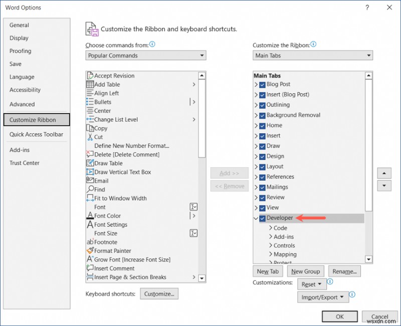 Microsoft Word の「開発」タブを有効にして使いこなす方法|Windows・Mac対応クイックガイド