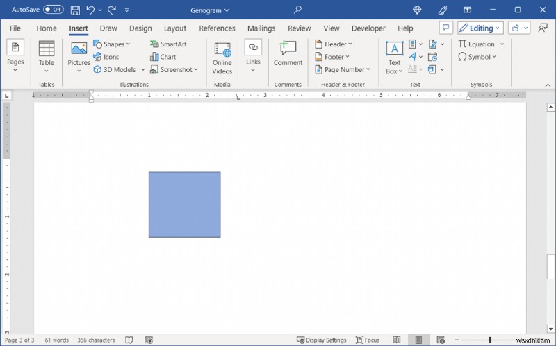 Microsoft Wordでジェノグラムを作成する方法：ステップバイステップ完全ガイド