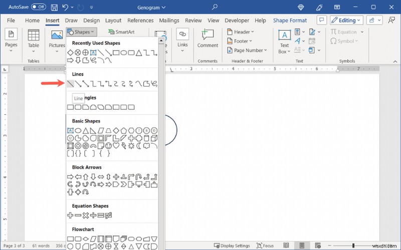 Microsoft Wordでジェノグラムを作成する方法：ステップバイステップ完全ガイド
