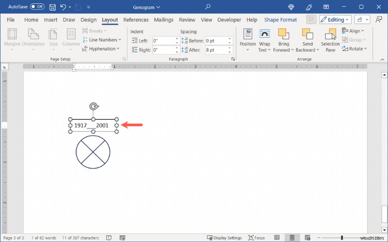 Microsoft Wordでジェノグラムを作成する方法：ステップバイステップ完全ガイド