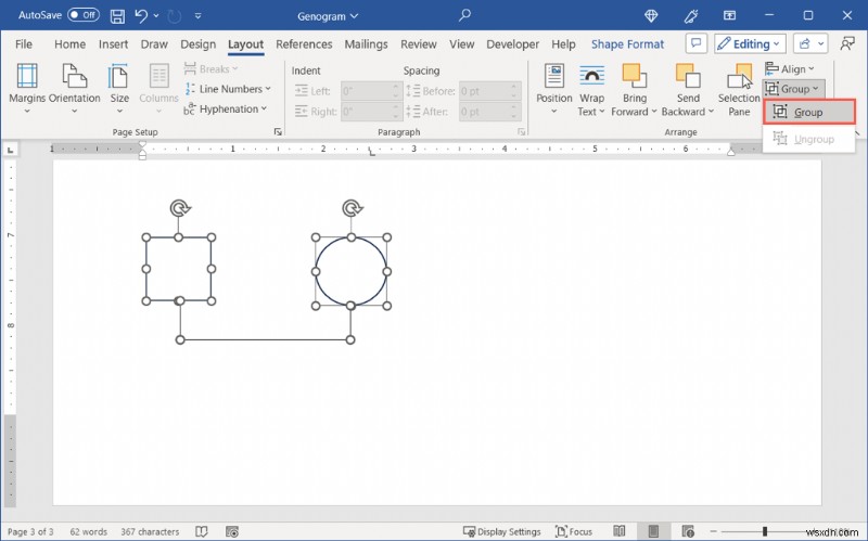 Microsoft Wordでジェノグラムを作成する方法：ステップバイステップ完全ガイド