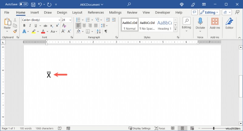 Microsoft WordでXバー（X̄）記号を入力する方法：WindowsとMac対応の簡単な手順