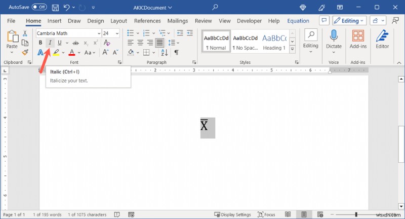Microsoft WordでXバー（X̄）記号を入力する方法：WindowsとMac対応の簡単な手順