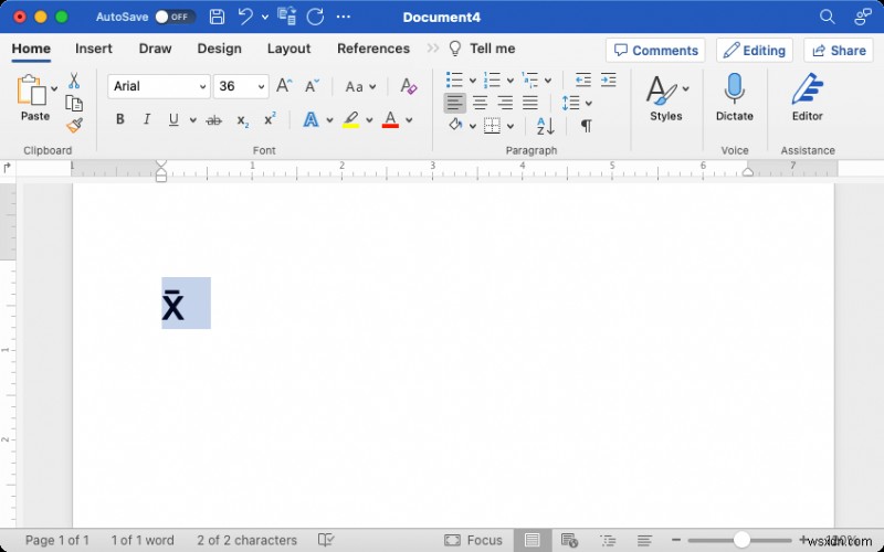 Microsoft WordでXバー（X̄）記号を入力する方法：WindowsとMac対応の簡単な手順