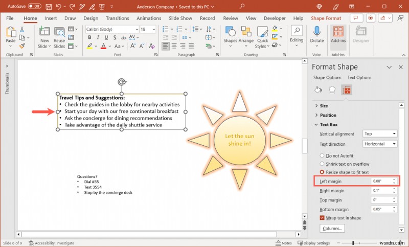 PowerPointでスライドとテキストの余白を調整して、プロフェッショナルなプレゼンに仕上げる方法