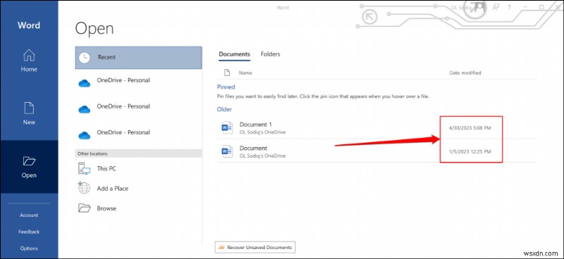 WindowsでWord文書の作成日・更新日を確認・挿入する方法