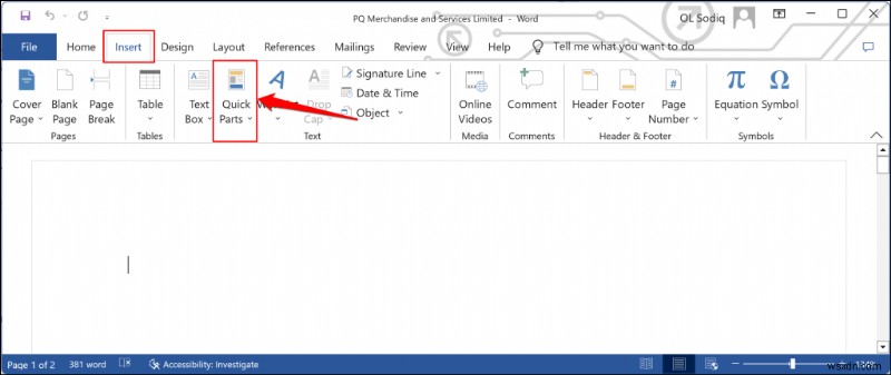 WindowsでWord文書の作成日・更新日を確認・挿入する方法