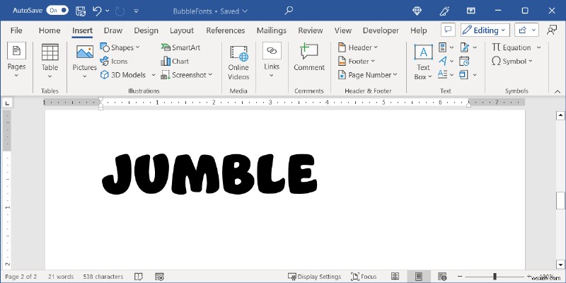 Microsoft Wordでバブル文字(バブルレター)を作る方法|初心者向けステップバイステップガイド