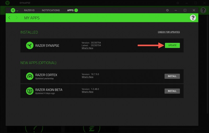 Razerデバイスを最高の状態に保つ方法:WindowsでRazer Synapseを最新版に更新する手順