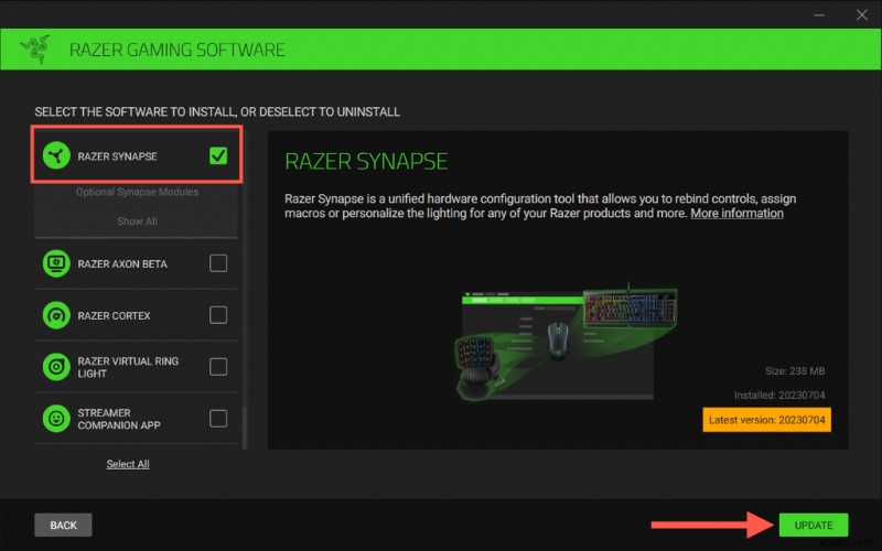 Razerデバイスを最高の状態に保つ方法:WindowsでRazer Synapseを最新版に更新する手順