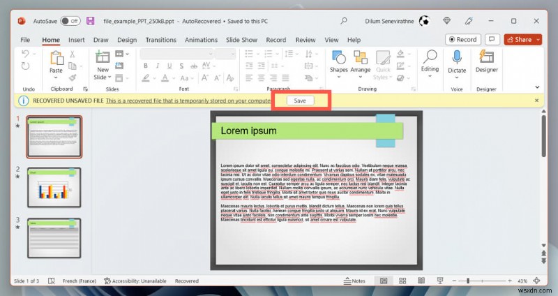 未保存のPowerPointファイルを復元する方法|自動回復(AutoRecover)機能の完全ガイド