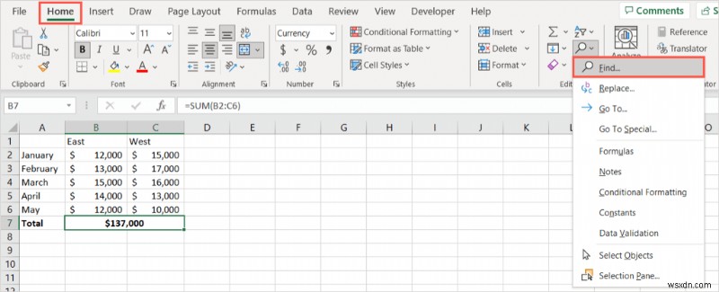 Microsoft Excelでセルの結合を解除する4つの簡単な方法