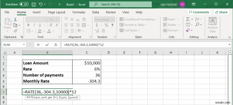 ExcelでAPR（年率）を簡単に計算する方法｜PMT・RATE関数を徹底解説