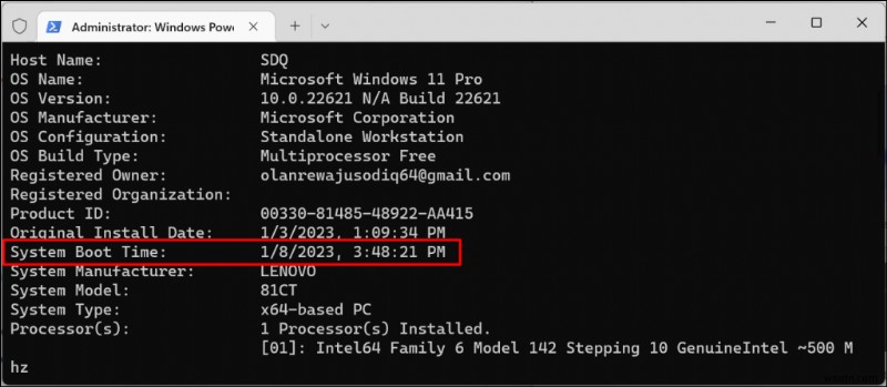 【Windows 11】タスクマネージャー・コマンドプロンプト・PowerShellでPCの稼働時間を確認する方法