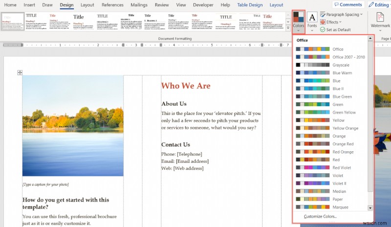 Microsoft Wordのテンプレートで魅力的なパンフレットを簡単に作成する方法