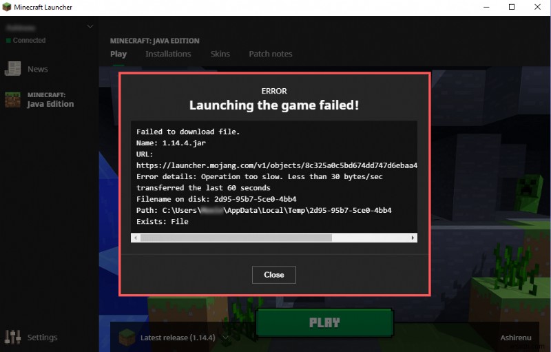 Minecraftの「ファイルのダウンロードに失敗しました」エラーを修正する方法|実証済み6つの対処法