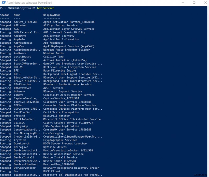 PowerShellとコマンドプロンプトでWindowsサービスを簡単に一覧表示する方法