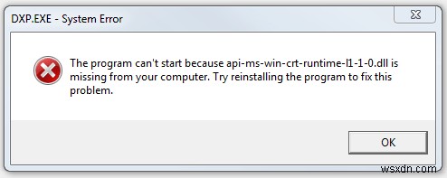 「api-ms-win-crt-runtime-l1-1-0.dll が見つかりません」エラーを即座に解決する方法【Windows】