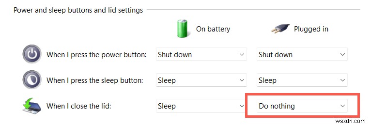 Windows 11/10でノートPCの蓋を閉じたまま外部モニターを使い続ける方法