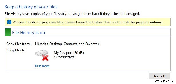 Windows「ファイル履歴」のドライブ切断エラーを解消!再接続する簡単な対処法