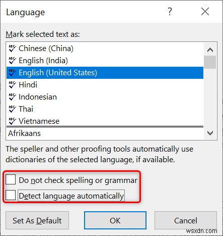 Wordのスペルチェックが機能しないときの対処法：Microsoft Wordでスペルチェックを復元する簡単な手順