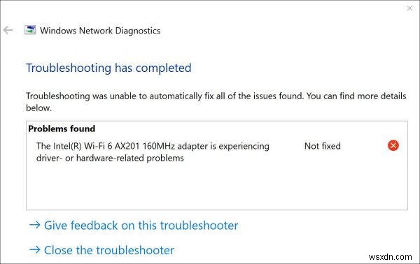 Windows 11/10/8/7でIntel Wi-Fi 6 AX201アダプターが動作しない問題を解決する7つの簡単な方法