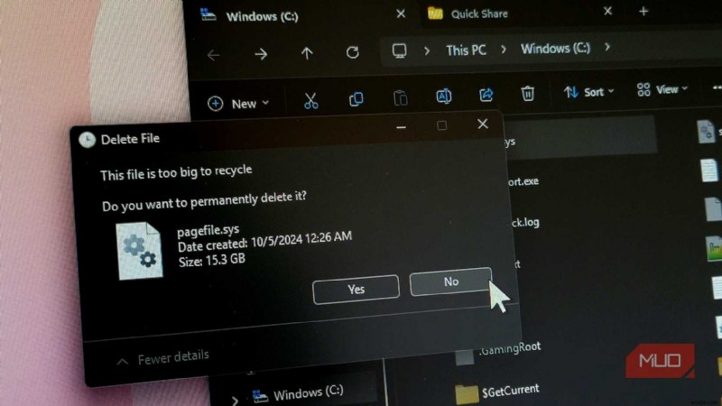 【要注意】Windowsの隠しファイル「pagefile.sys」は絶対に削除するな!正しい対処法を徹底解説