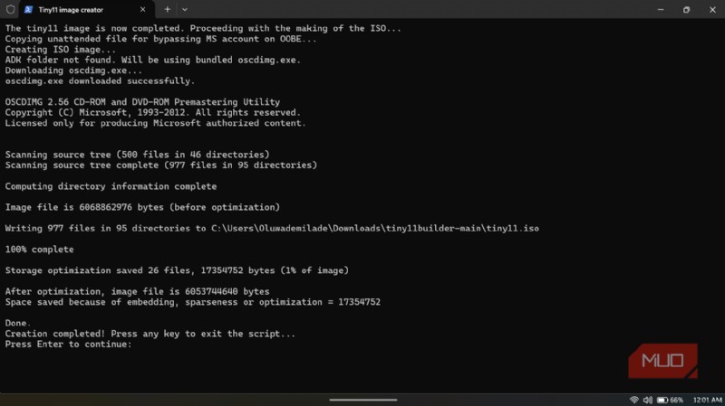 Tiny11 Builderで作る超軽量Windows 11：Microsoft公式ISOよりスリムなカスタムイメージの作り方