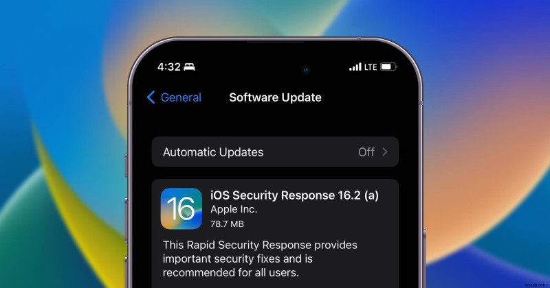 Appleの「迅速なセキュリティ対応」アップデートとは?仕組みと有効化・無効化・削除の方法を解説