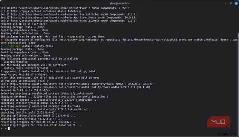 たった1つのコマンドでLinux上のアプリのファイル操作をリアルタイム監視する方法