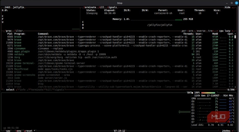 Linuxの「top」からbtopへ乗り換えた理由――ターミナル監視ツールの決定版