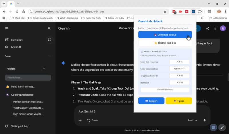 Google Geminiのチャットをフォルダ整理！Chrome拡張機能「Gemini Architect」徹底レビュー