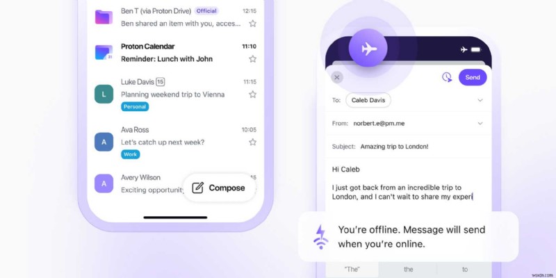 Proton MailのiOS・Androidアプリが全面刷新、長年の課題だったオフライン非対応などを解決