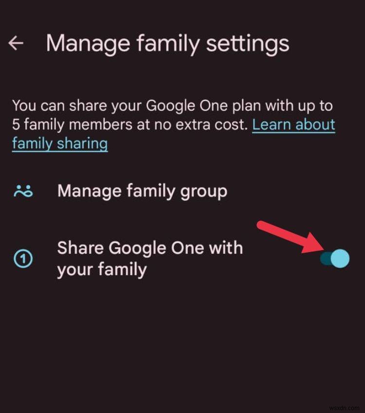 Google Oneのストレージを家族と簡単に共有する方法