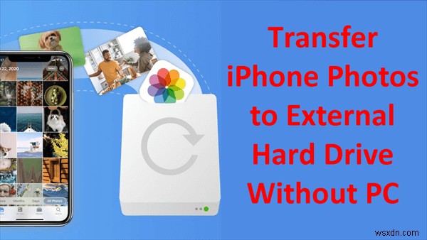 【PC不要】iPhoneの写真を外付けHDDに簡単に転送する方法