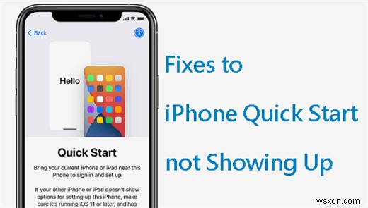 iPhoneのクイックスタートが表示されない?原因と解決策をわかりやすく解説