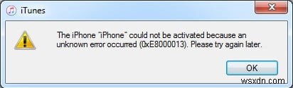 【解決済み】iPhoneアクティベーション中のiTunesエラー0xE8000013を修正する6つの対処法