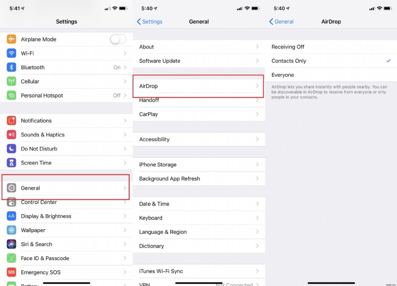 iPhone同士で連絡先をBluetooth転送する方法|AirDropの使い方と一括転送術