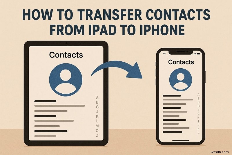 iPadからiPhoneへ連絡先を簡単に移行する方法｜初心者向けステップ解説ガイド